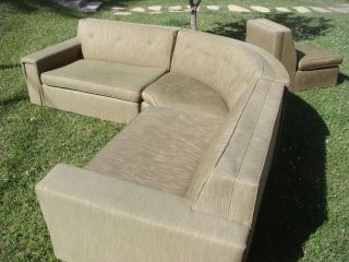   VINTAGE COUCH SECTIONAL MODERN LONG GOOGIE MADMEN SOFA PALM SPRINGS