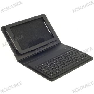For Google Nexus 7 Black Stand Leather Case Cover with Bluetooth