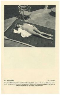 Rita Hayworth Gravure Photograph / Illustration by Look Photog Earl