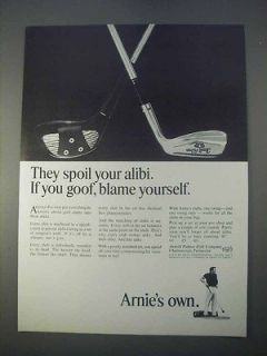 1966 Arnold Palmer Golf Clubs Ad, Advertisement   Spoil Your Alibi