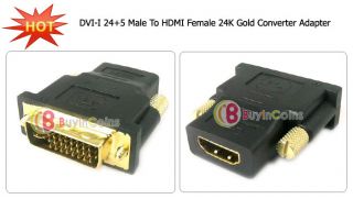 DVI 24 5 Male to HDMI Female Gold Converter Adapter