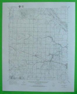 Goodlett Acme Quanah Williams Texas 1960 Topo Map