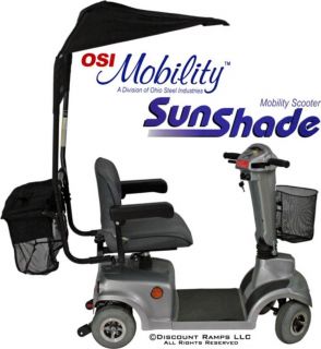 Wheelchair Mobility Scooter Bike Canopy Sun Shade Basket 