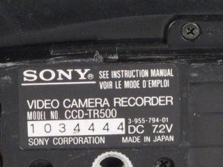 Sony Video Hi8 Handycam Camcorder CCD TR500 w/ Docking Station