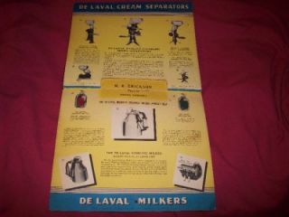  Laval Separators Milkers Adv. Calendar Hanska Minnesota M.B. Erickson