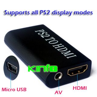 PS2 To Full Digital HDMI Video/Audio Converter Scaler Output