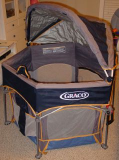 Graco Sport Pack N Play Octagonal Play pen Play Yard with sun shade
