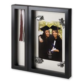 Graduation 4x6 Photo Frame with Magnetic Tassle Holder Shadow Box