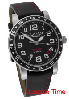Graham Silverstone Time Zone GMT Automatic Mens Luxury Watch 2TZAS