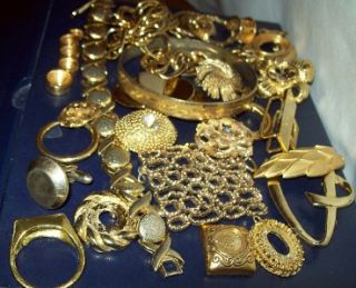 335 grams Gold Plated Recovery Scrap Jewelry Lot