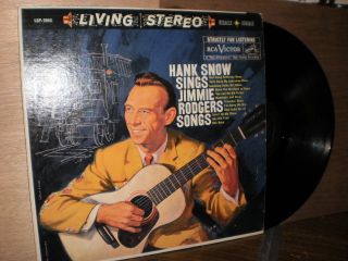 Hank Snow Sings Jimmie Rodgers RARE Living Stereo Press