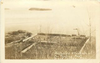 MN Grand Portage Fur Trading Post Real Photo T44531