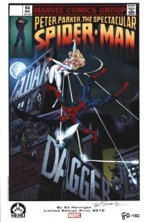 Ed Hannigan Autographed Spider Man Litho