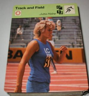 Jutta Heine Track Field SC Collector Card