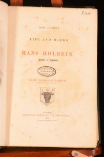  Account Of The LIFE And Works Of Hans HOLBEIN Ralph WORNUM Illustrated