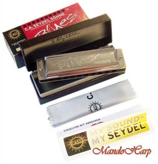 MandoHarp   Seydel Diatonic Harmonica   15301 Blues Favorite Black