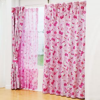 Hello Kitty Blackout Curtain 100 x 110 cm X2 Drape Official Sanrio