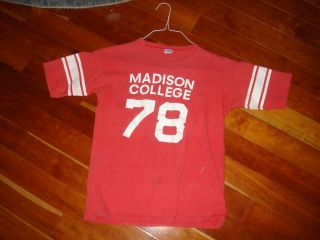 Madison College T Shirt 1978 Harrisonburg Virginia VA Vintage Rare