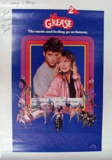 Grease 2 Movie Poster 1982 Signed Bernie Hiller COA