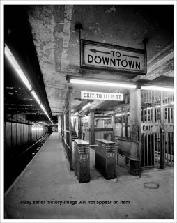1970s New York City Lenox Harlem Subway Station Photo