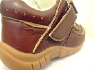 shoes brown man made upper with design detailing velcro strap shoes