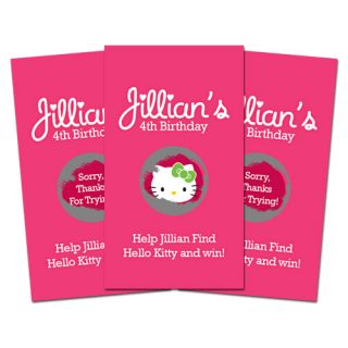 10 Hello Kitty Birthday Party Scratch Off Games