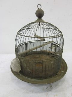 Vintage Hendryx Brass Bird Cage 13 round 16 high