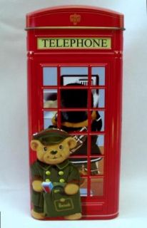 Harrods London Tin Bank Telephone Booth Teddy Bears