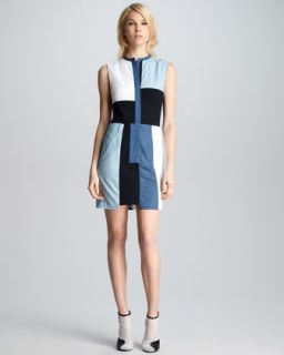 chambray patchwork dress $ 495 pre order spring 2013 runway