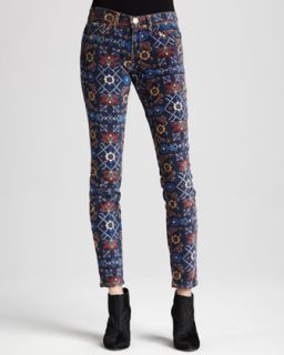 Current/Elliott The Ankle Printed Skinny Jeans   