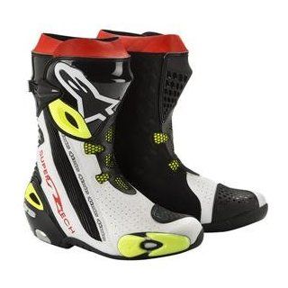 2013 Alpinestars Supertech R Vented Boot (BLACK/YELLOW/WHITE)  