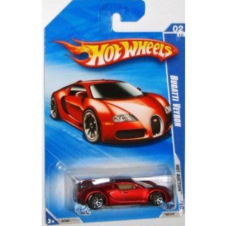 Hot Wheels 2010 160 RED Bugatti Veyron Hot Auction 1:64