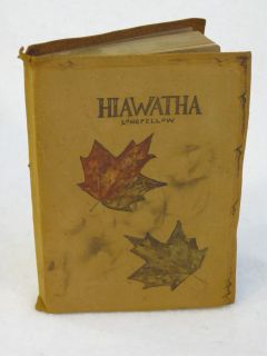 Henry Longfellow Hiawatha Thomas Y Crowell and Co C 1899 Suede Covers