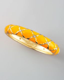 Sequin Enamel Bracelet, Orange   