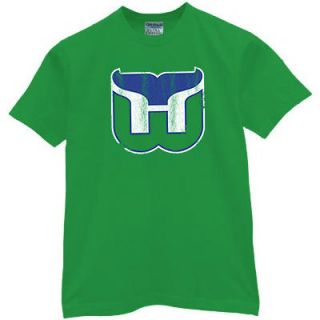 Hartford Whalers puck vintage hockey vintage T Shirt jersey XL