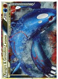 Kyogre Groudon Legend 87 90 Pokemon RARE Holo Card Undaunted
