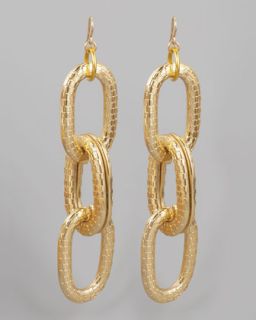 Devon Leigh Gold Link Earrings   