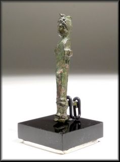 Ancient Roman Bronze Herm Phallic Figure Lock Clasp 1st 2nd Century Ad