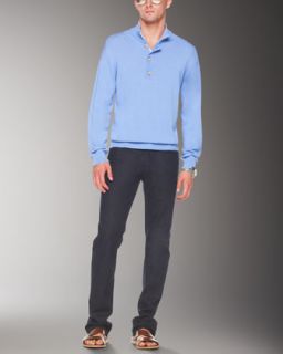 3F16 Michael Kors Button/Zip Sweater & Modern Fit Stretch Jeans
