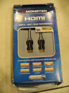  Monster HDMI Cable 1080p 5 Ft