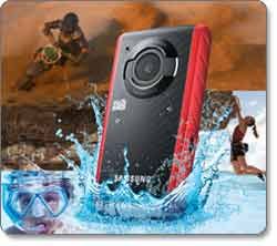 Samsung HMX W200 Waterproof HD Recording with 2.4 inch LCD