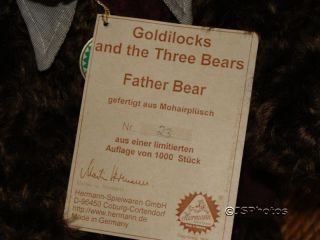 Hermann Original Mohair Goldilocks Father Papa Bear
