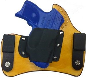 Ruger LC9 with Laser Guard IWB Concealment Hybrid Leather Kydex