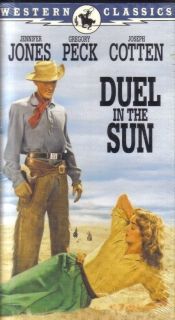 VHS Duel in the Sun Jennifer Jones Gregory Peck Joseph Cotten Lionel