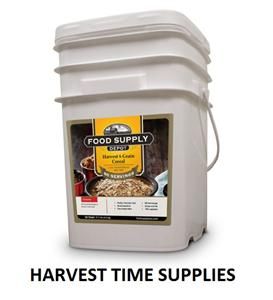 Harvest 6 Grain Cereal Emergency Food Bucket Pouch Survival Supply