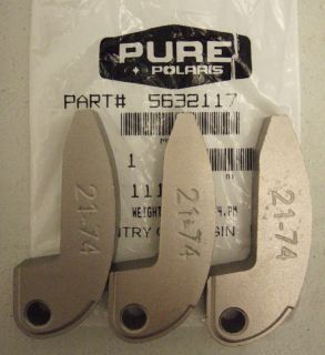 Polaris New OEM Primary Drive Clutch Shift Weight Set (3) 21 74