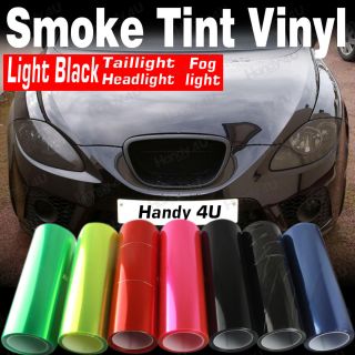  Smoked Fog Light Headlight Taillight Tint Vinyl Film Cover