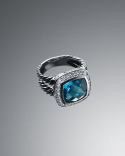 David Yurman Albion Ring, Blue Topaz, 14mm   