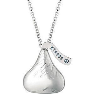 Hershey Kiss Locket Genuine Sterling Silver Necklace Hersheys Kisses
