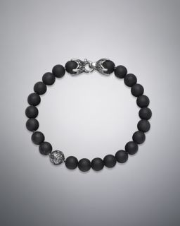 David Yurman Spiritual Bead Bracelet, Black Onyx, 8mm   Neiman Marcus